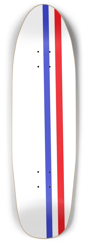 Punk Nose Pool Shape Red & Blue Racing Strips Punk Nose Pool Shape