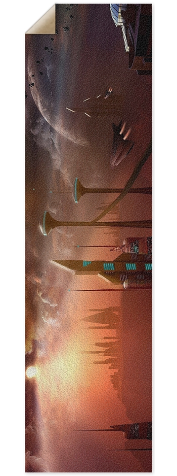 Custom Griptape Space #0014 9 x 33 Inch Griptape