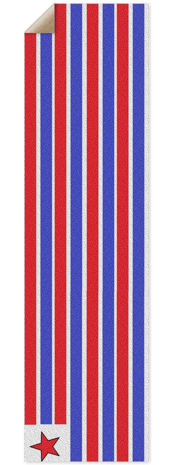 Custom Griptape Red & Blue & Star 9 x 33 Inch Griptape