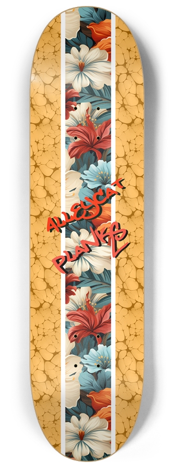 Alleycat Planks Board 3 Skateboard 8-1/4 Skateboard Deck