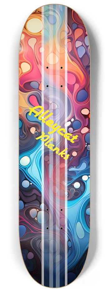 Alleycat Planks Board 5 Skateboard 8-1/4 Skateboard Deck