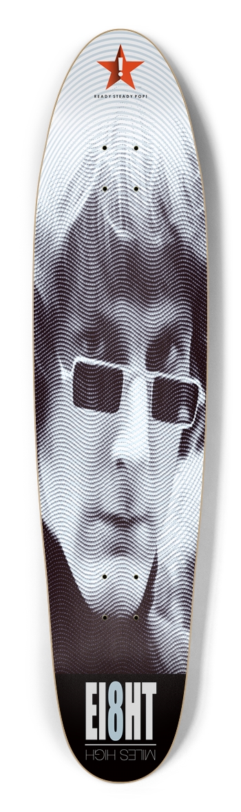 EI8HT (Miles High) Custom Longboard Deck Longboard Shape