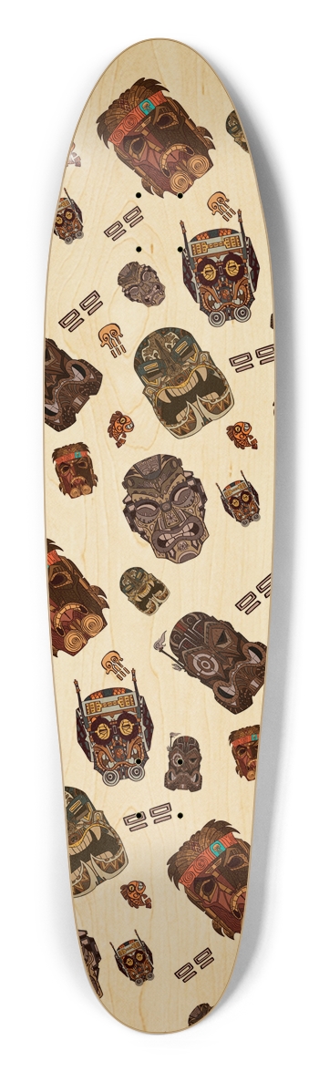 Tiki Tessellation! - Longboard Longboard Shape