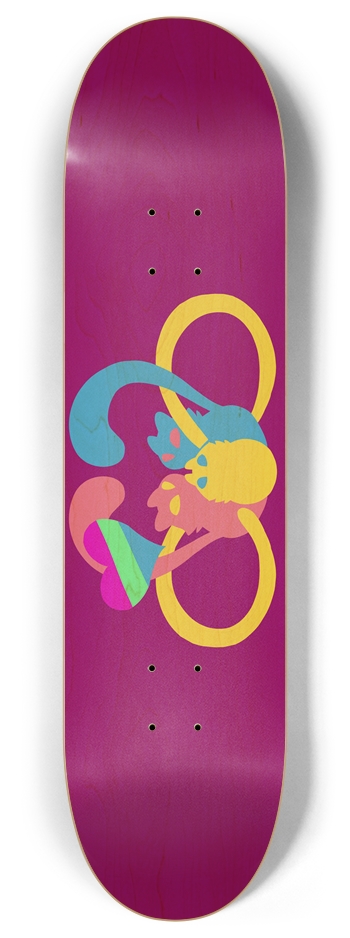 Pan Poly Kitty - Ride Ready 8 Inch Skateboard Deck