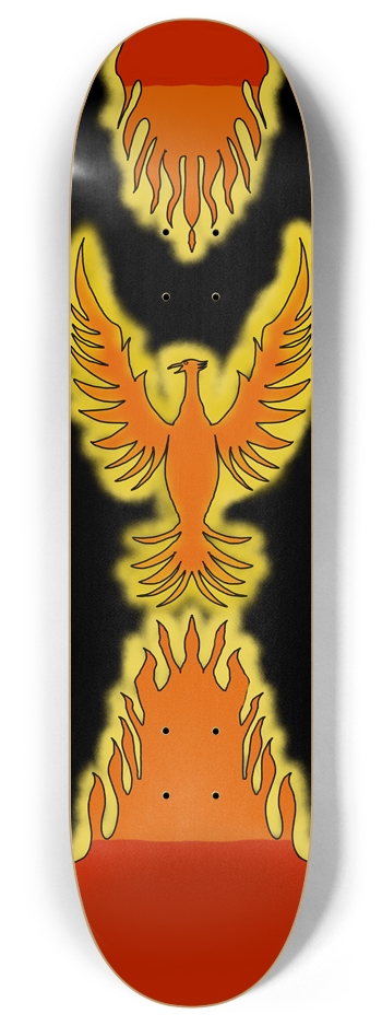 FIRE PHOENIX Skateboard 8 Inch Skateboard Deck