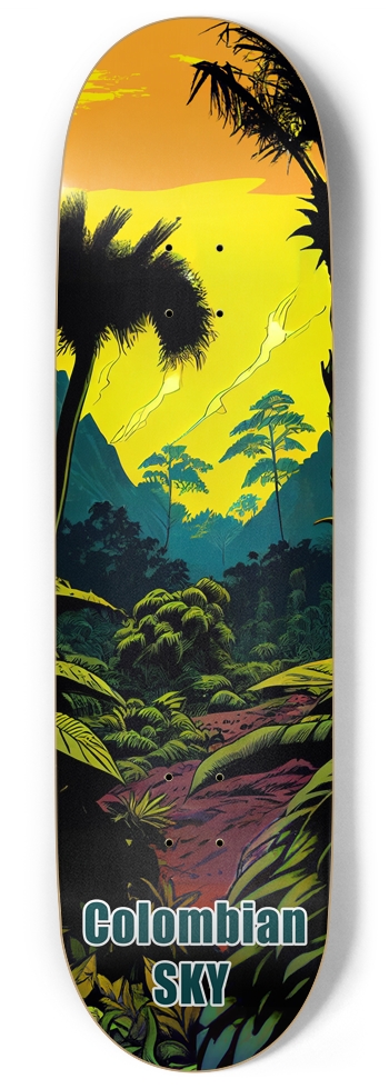Colombian Sky - Skate Deck 9 Inch Skateboard