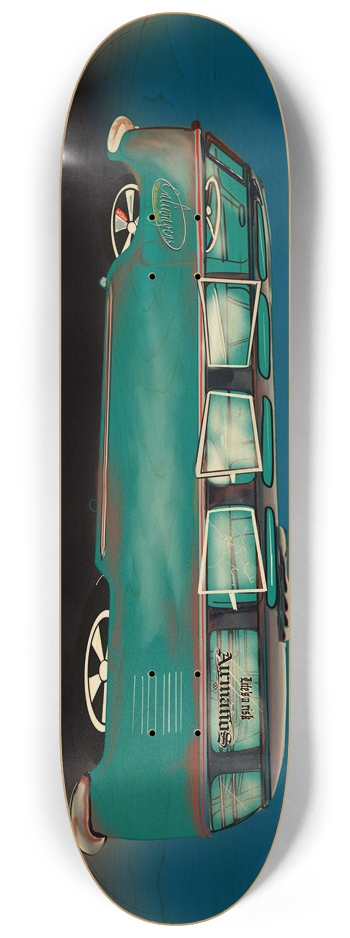 Bus Sketch Natural 8-1/4 Skateboard Deck