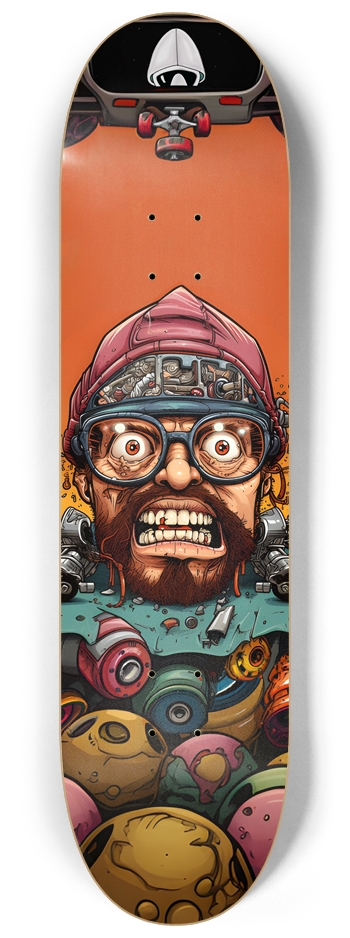Metal Head - Skate deck 8-1/4 Skateboard Deck