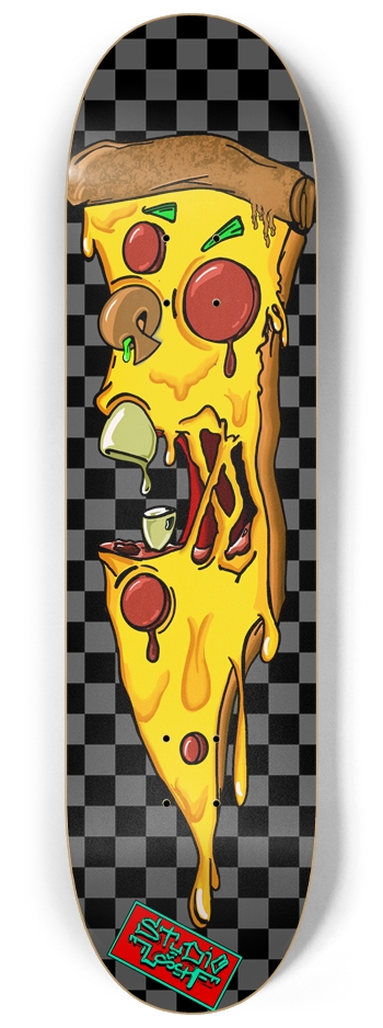 Zombie Pizza 8-1/4 Skateboard Deck