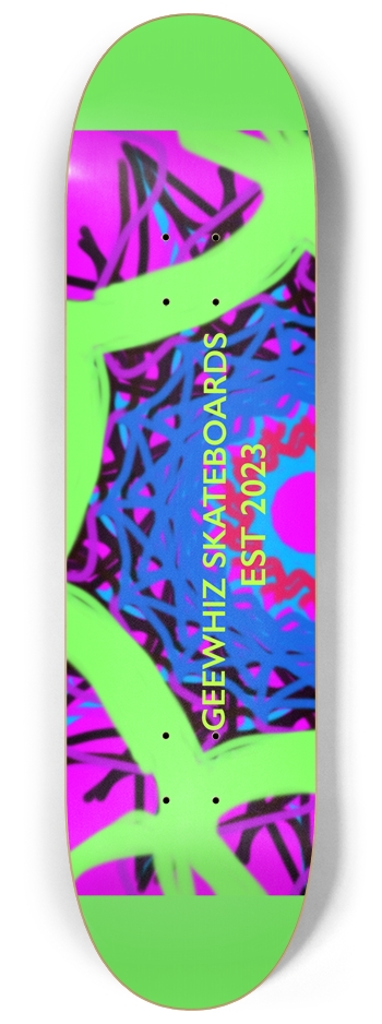 GEEWHIZ Retro Gradient 8-1/4 Skateboard Deck