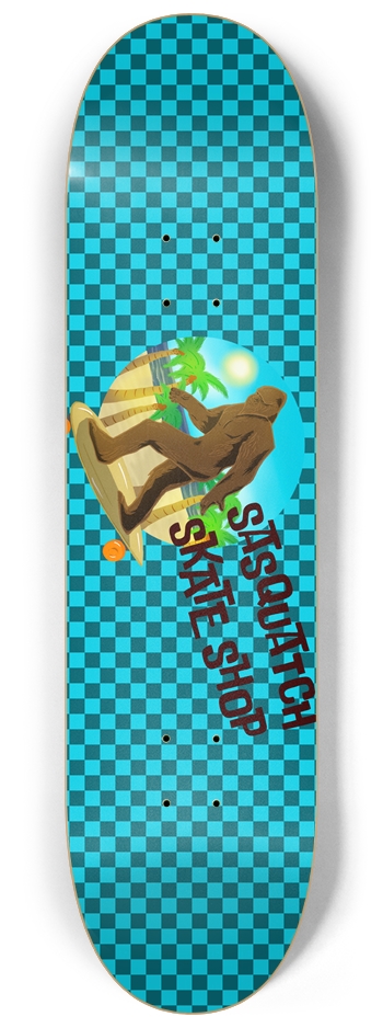 Sasquatch Skate Shop logo deck 8-1/4 Skateboard Deck