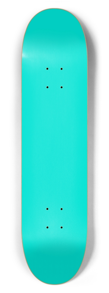 Neon Blue 7-5/8 Skateboard Deck