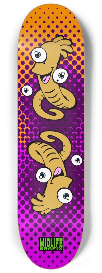 Smiffy Worm 8-1/4 Skateboard Deck