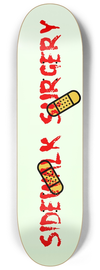 Smif Sidewalk Surgery Glow Deck 8-1/4 Skateboard Deck