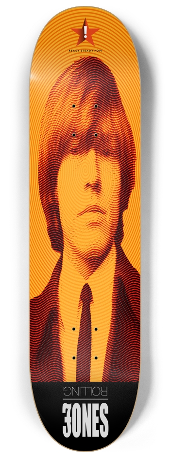 Rolling Jones (Fillmore) 8.25 Custom Popsicle Deck 8-1/4 Skateboard Deck