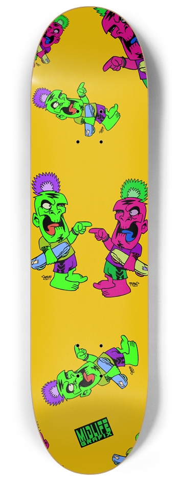 Smif's Teeki-Skater 8.25 Deck 8-1/4 Skateboard Deck