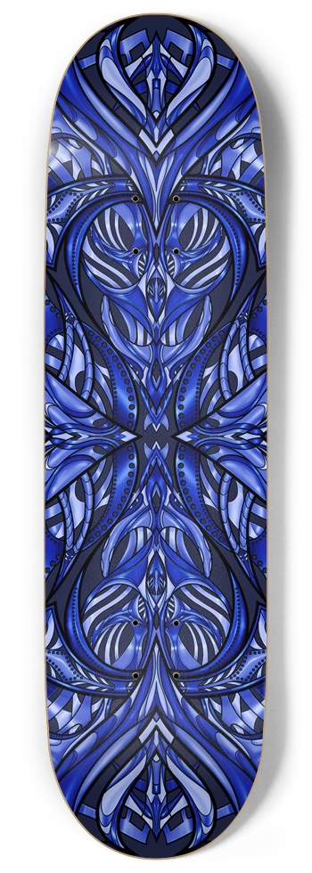 Art Graphix Purple No. 16  9" x 34" 9 Inch Skateboard