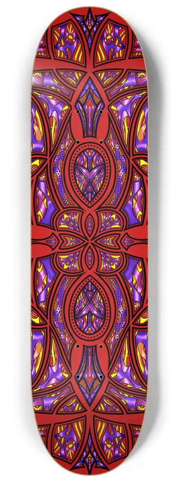 Art Graphix Red No. 09 8.25” x 32” 8-1/4 Skateboard Deck