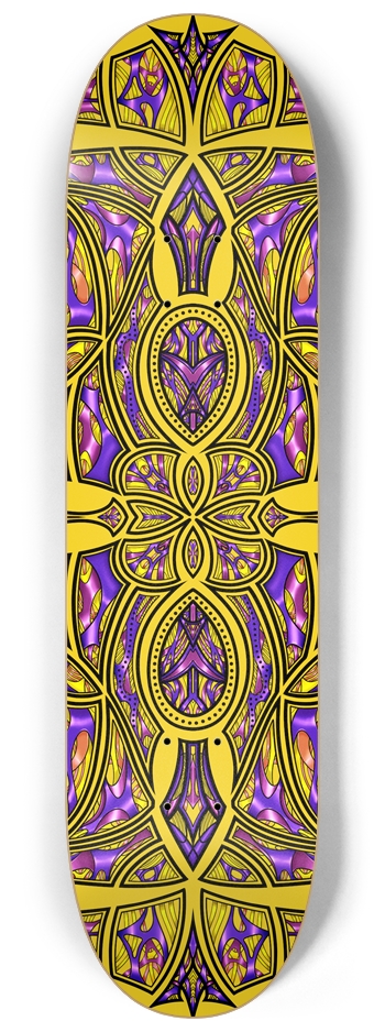 Art Graphix Yellow No.09  8.25” x 32” 8-1/4 Skateboard Deck