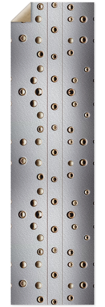 Riveted Metal Custom Griptape 10 x 36 Inch Griptape