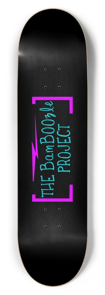 Bamboozle Project Magenta Teal Logo Deck - 8.5 8-1/2 Skateboard Deck