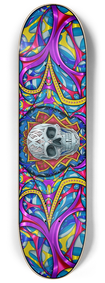 Blitz Skull Horizontal Design 8.25” x 32” 8-1/4 Skateboard Deck