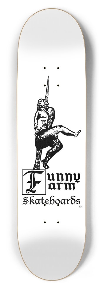 Impaled Guy Logo - 8.5" x 32" 8-1/2 Skateboard Deck