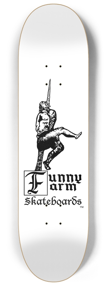 Impaled Guy Logo - 8.25" x 32.25" 8-1/4 Skateboard Deck