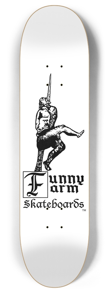 Impaled Guy Logo - 8" x 32" 8 Inch Skateboard Deck