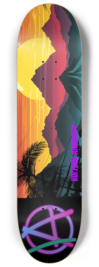 VA Sunset 3 8.25 8-1/4 Skateboard Deck