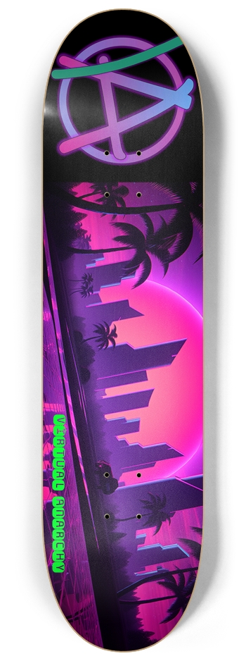 VA Synth City 8.25 8-1/4 Skateboard Deck