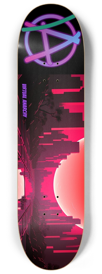 VA Sunset 4 8.25 8-1/4 Skateboard Deck