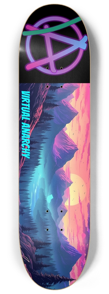 VA Sunset 2 8.25 8-1/4 Skateboard Deck