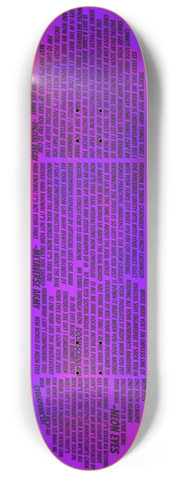 VA Weapons 1 8-1/4 Skateboard Deck