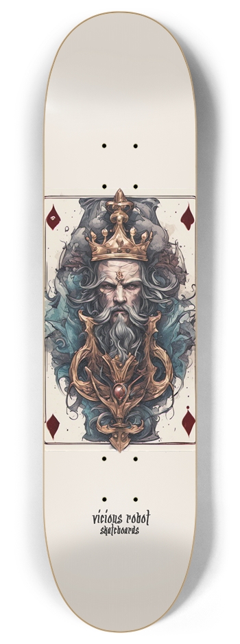 V/R ~ King Neptune Custom Skateboard 8 Inch Skateboard Deck