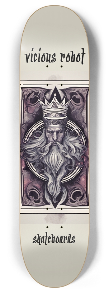 Vicious Robot ~ King Neptune #2 Custom Skateboard 8 Inch Skateboard Deck