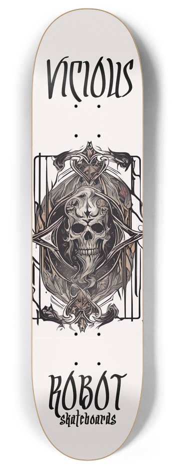 V/R Skateboards - Skull ~ Custom Skateboard 8 Inch Skateboard Deck