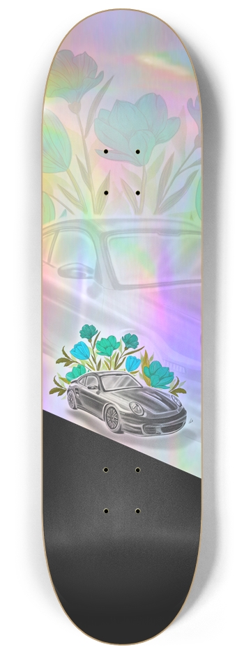 Jade Green Holographic 8-1/4 Skateboard Deck