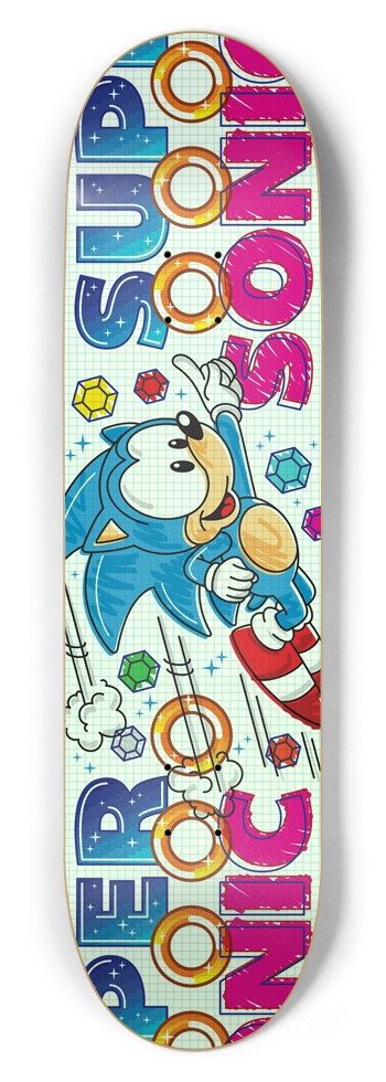 Super Sonic 8-1/2 -GLOW-IN-THE-DARK- 8-1/2 Skateboard Deck