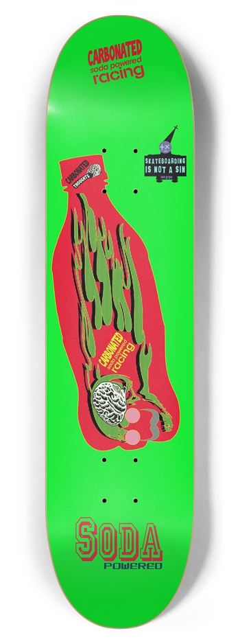 Bottle Racer Glow Deck 7.87 x 31.75 7-7/8 Skateboard Deck