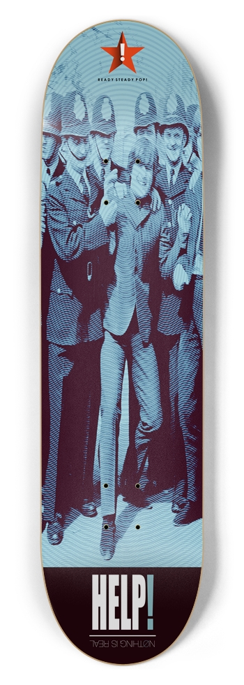 HELP! (Nothing Is Real) 8.5" Custom Popsicle Deck 8-1/2 Skateboard Deck