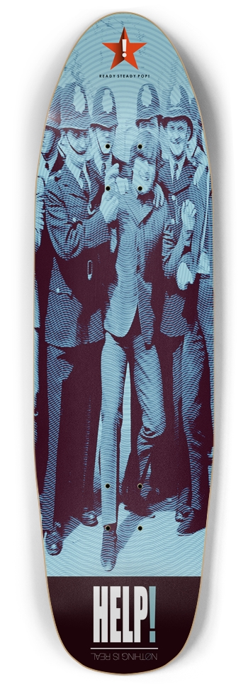 HELP! (Nothing Is Real) Custom Punk Nose Deck Punk Nose Pool Shape