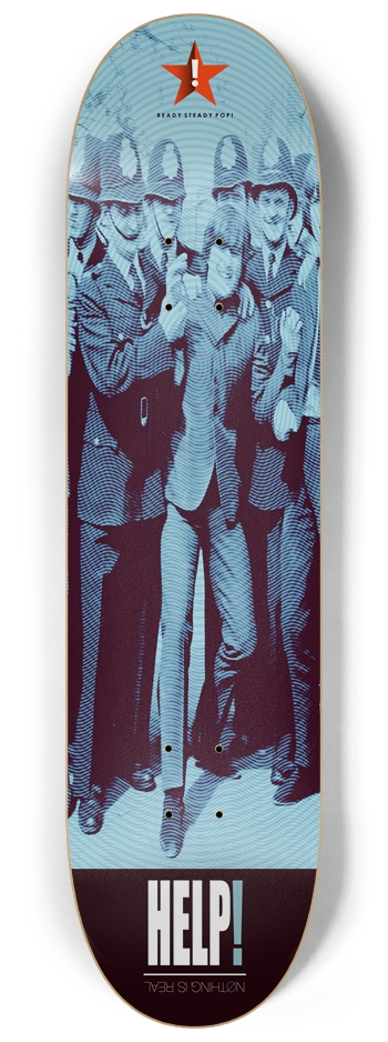 HELP! (Nothing Is Real) 8.25" Custom Popsicle Deck 8-1/4 Skateboard Deck