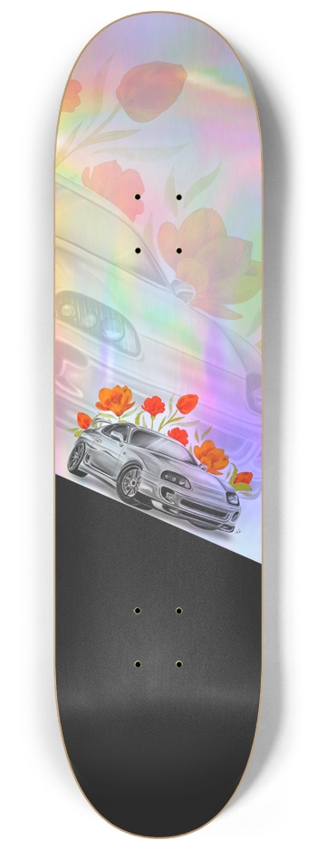 Orange Pearl Holographic 8-1/4 Skateboard Deck