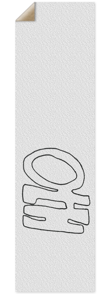 OtH 'OVERtheHiLL' abbreviated Custom Griptape 9 x 33 Inch Griptape