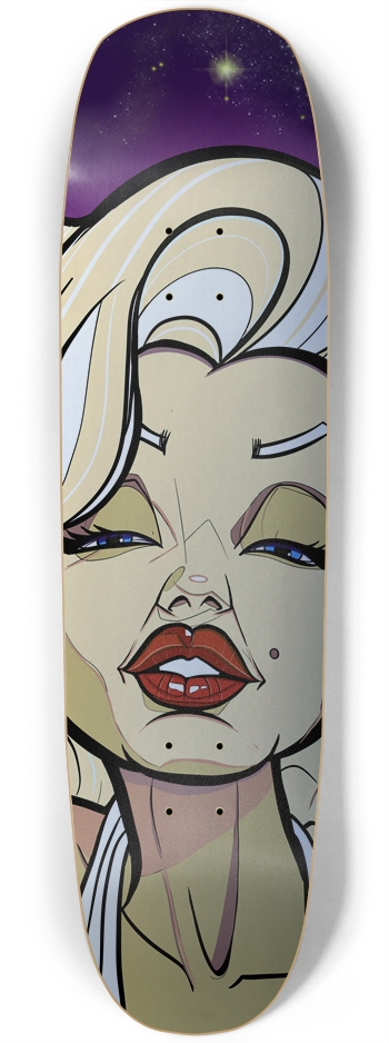 Norma Jean Custom Skateboard Square Nose