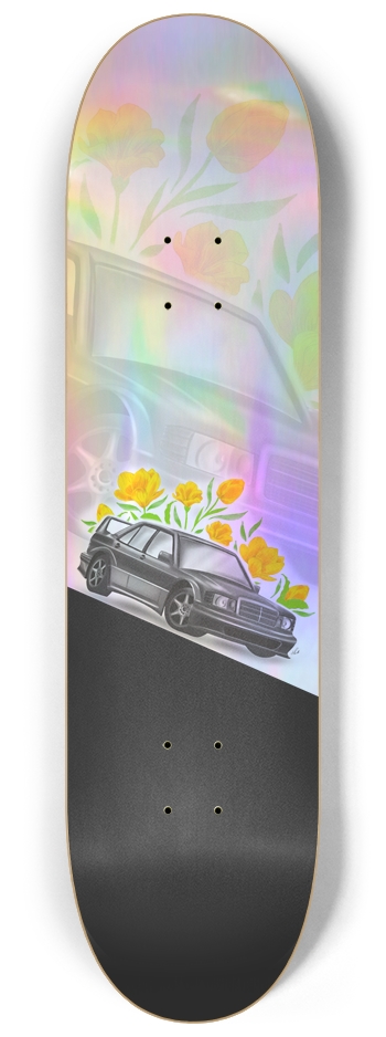 Yellow REvolution Holographic 8-1/4 Skateboard Deck