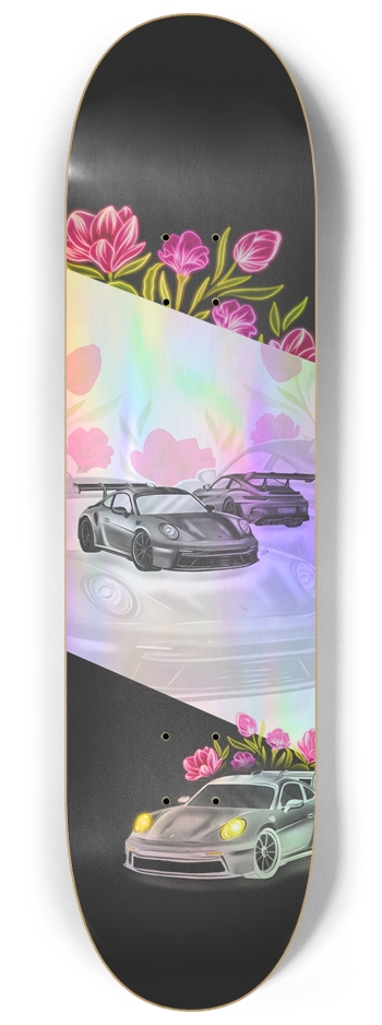 Ruby Pink Holographic 8-1/4 Skateboard Deck