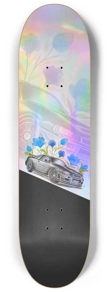 Sky Blues Holographic 8-1/4 Skateboard Deck