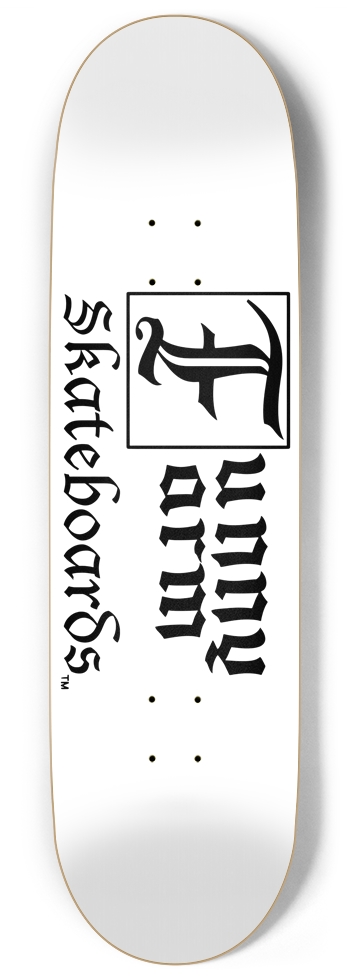 Funny Farm Skateboards Logo - 9" x 34"  9 Inch Skateboard